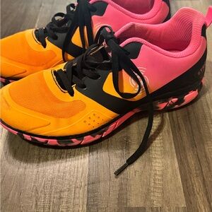 Zumba Fitness Pink and Orange Athletic Shoes with Dynamic Cushioning